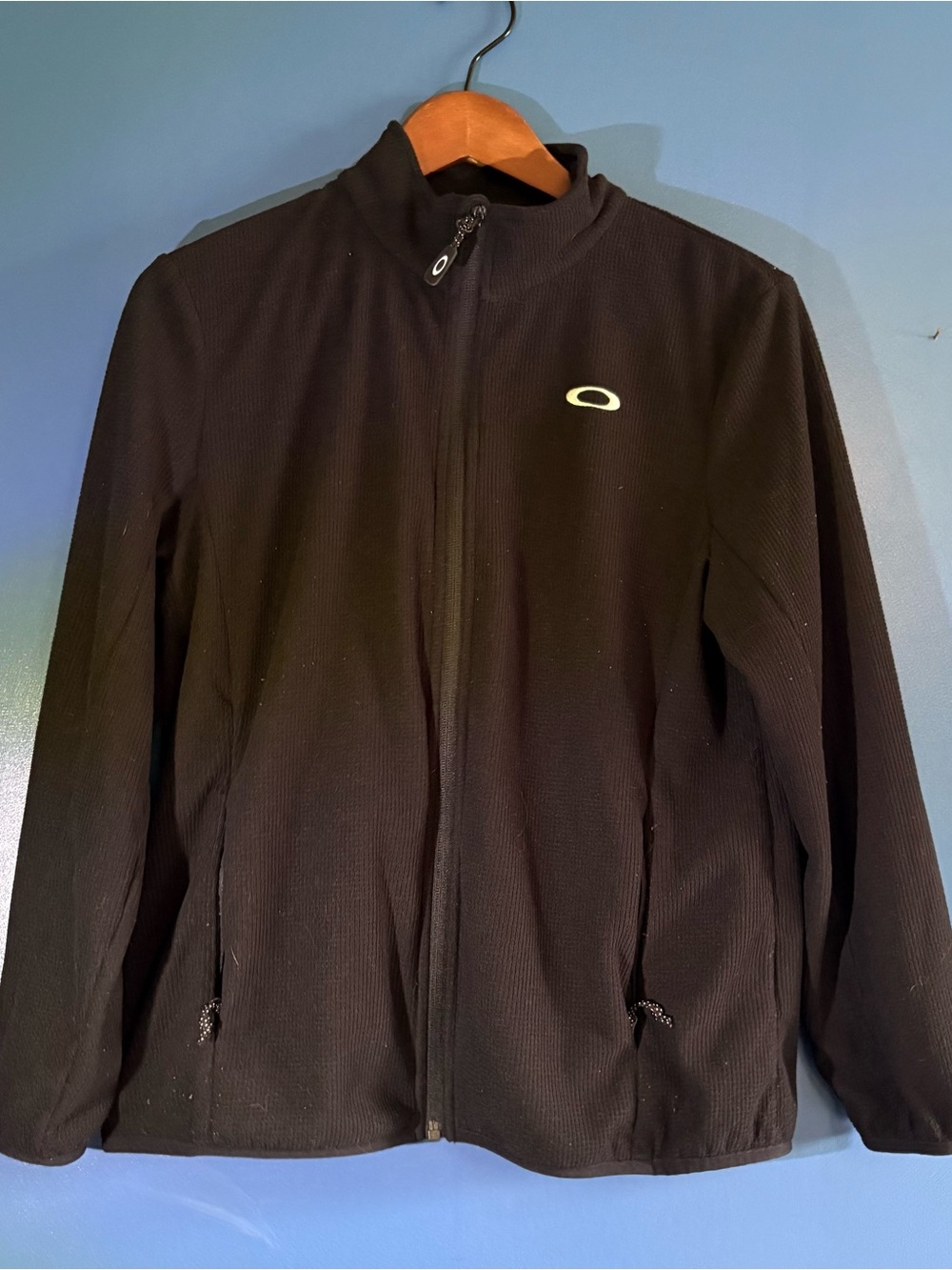 Oakley Women’s Alpine Black Lightweight Full-Zip Jacket Software Performance Fit